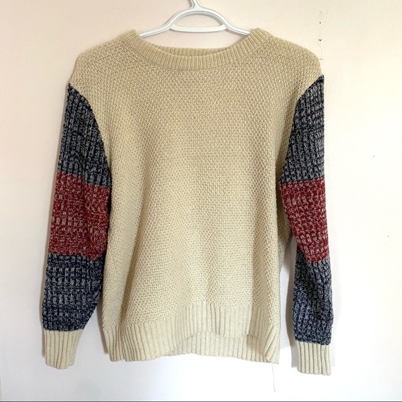 Sweater with Patterned Sleeves Size S - Picture 6 of 7